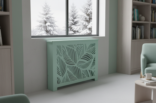 Style 5 - Custom Design Non Painted Unfinished Radiator Cover – High-Quality MDF 3/4", any Depth – Custom sizes Available