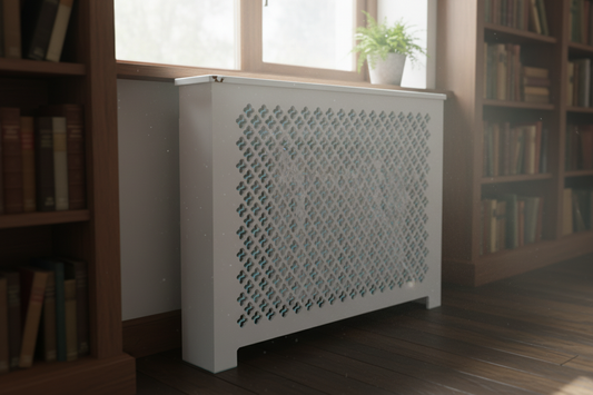 Style 10 - Custom Design Non Painted Unfinished Radiator Cover – High-Quality MDF 3/4", any Depth – Custom sizes Available