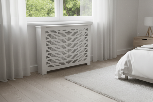Style 1 - Custom Design Non Painted Unfinished Radiator Cover – High-Quality MDF 3/4", any Depth – Custom sizes Available