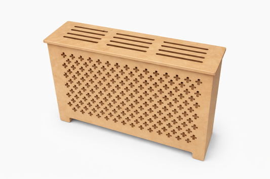 Helg Design Modern radiator cover Style 10 custom MDF unfinished top