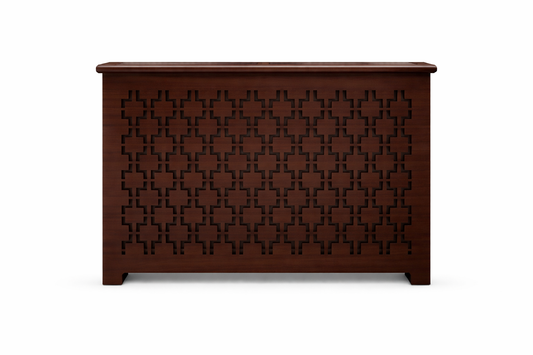 Style 2 - Custom Design Non Painted Unfinished Radiator Cover – High-Quality MDF 3/4", any Depth – Custom sizes Available