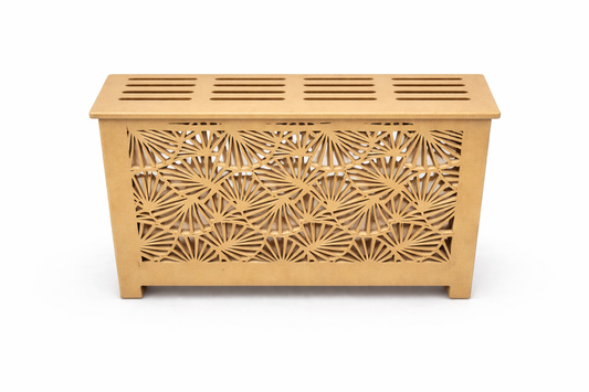 Helg Design Modern radiator cover Style 3 custom MDF unfinished top 