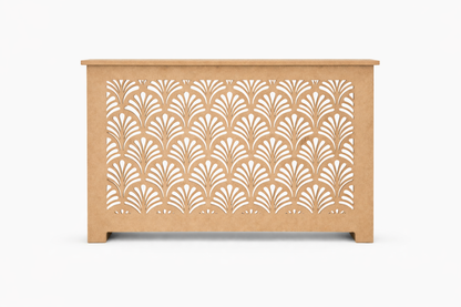 Helg Design Style 4 radiator cover unfinished MDF 3/4 inch decorative front panel modern design
