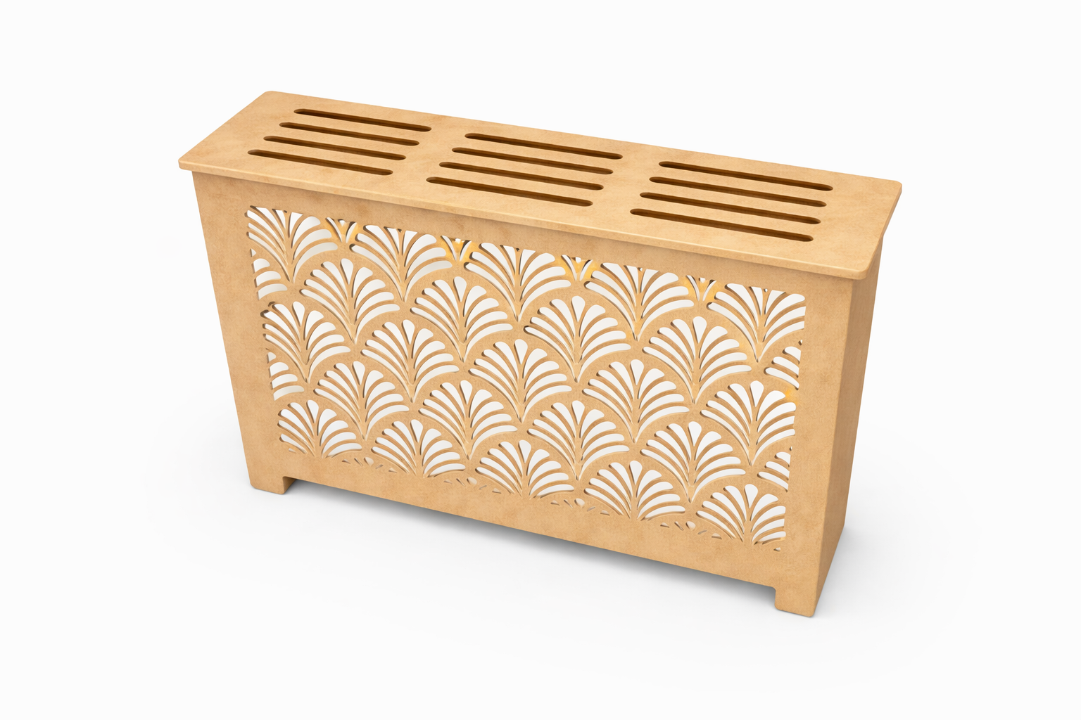 Helg Design Modern radiator cover Style 4 custom MDF unfinished top 