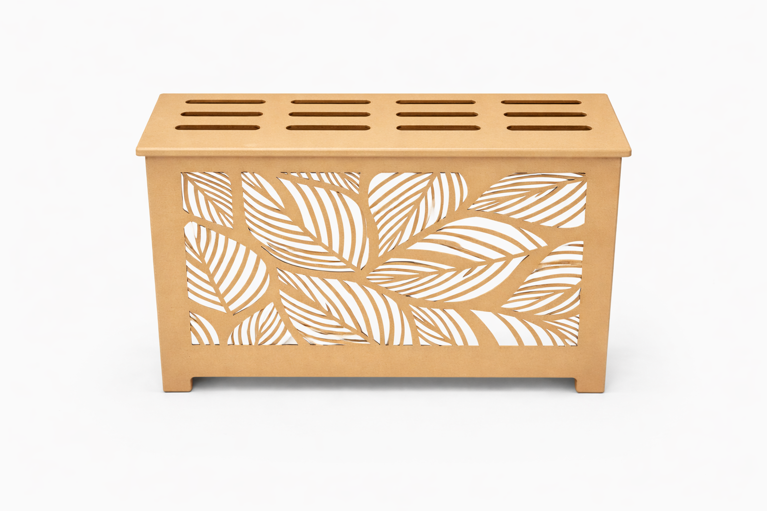 Helg Design Modern radiator cover Style 5 custom MDF unfinished top 