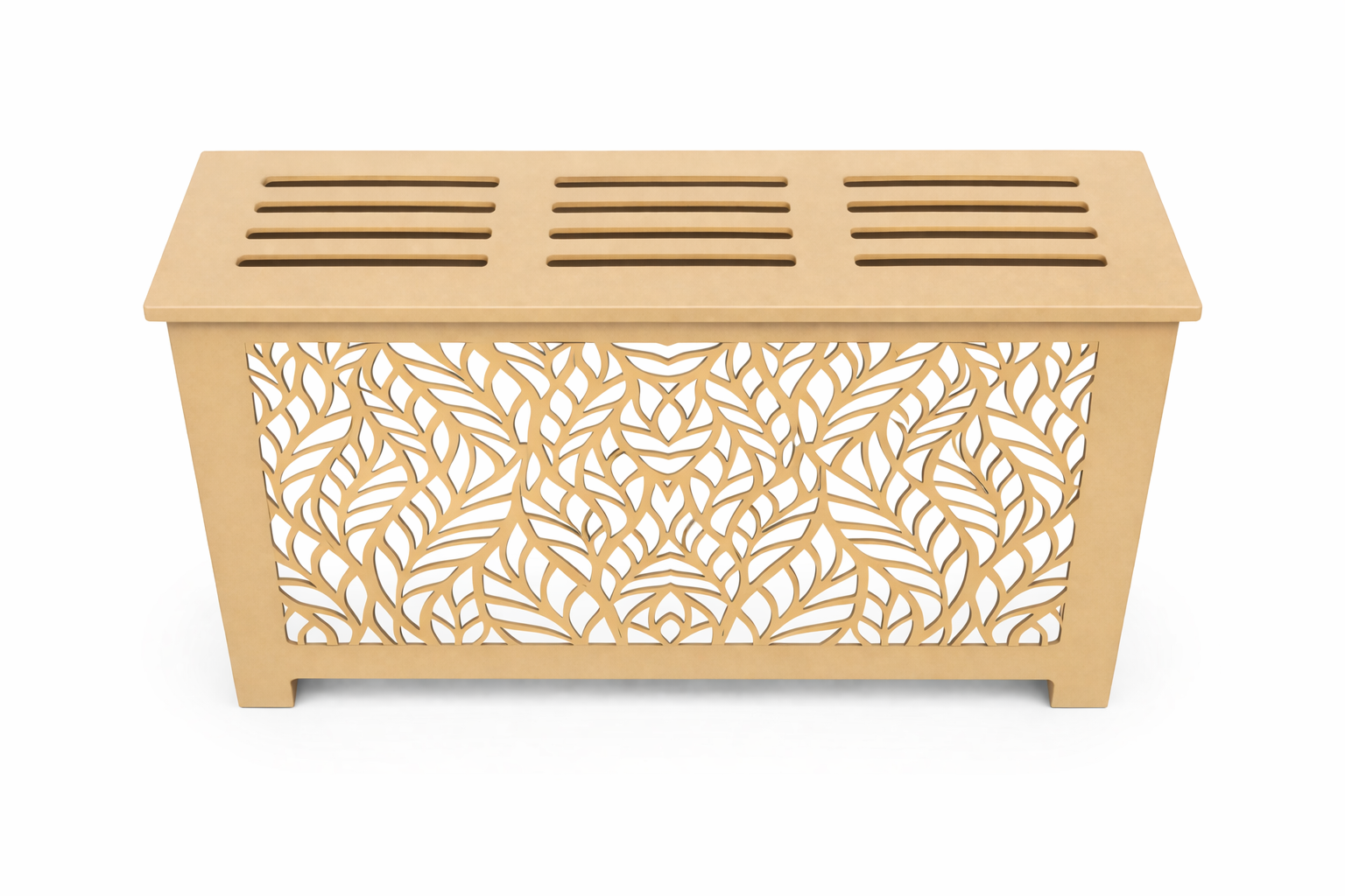 Helg Design Modern radiator cover Style 6 custom MDF unfinished top 