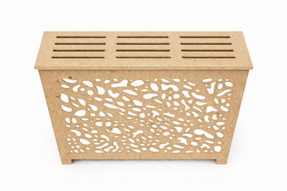 Helg Design Modern radiator cover Style 7 custom MDF unfinished top 