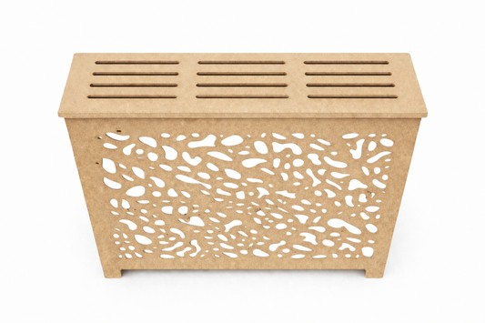 Helg Design Modern radiator cover Style 7 custom MDF unfinished top 