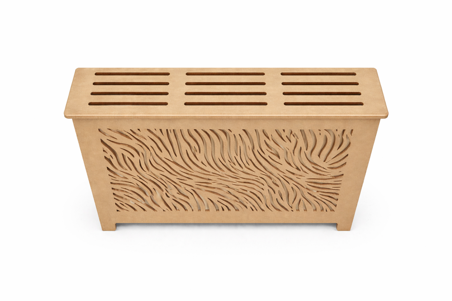 Helg Design Modern radiator cover Style 8 custom MDF unfinished top 