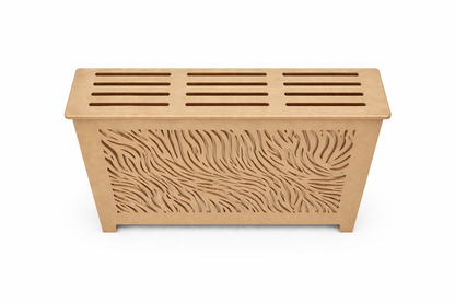 Helg Design Modern radiator cover Style 8 custom MDF unfinished top 